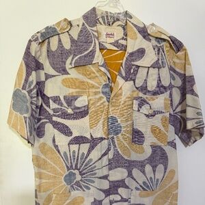 Vintage Sachi's of Hawaii 60's Hawaiian print shirt